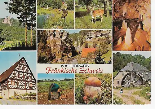 Ansichtskarte Naturpark Fränkische Schweiz - nicht gelaufen