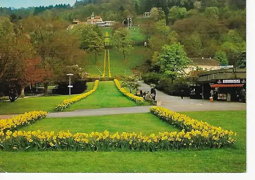 Ansichtskarte Freiburg im Breisgau - Stadtgarten 1978/1979 - gelaufen 1980