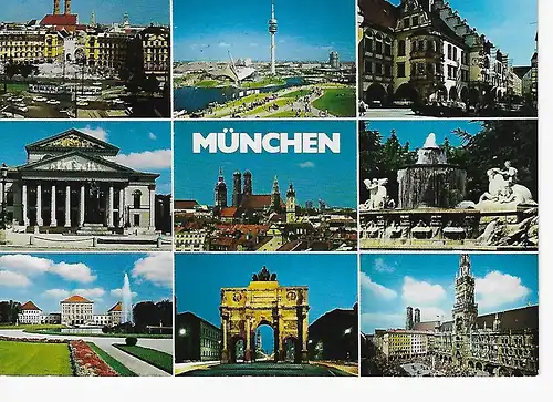 Ansichtskarte München - gelaufen 1997