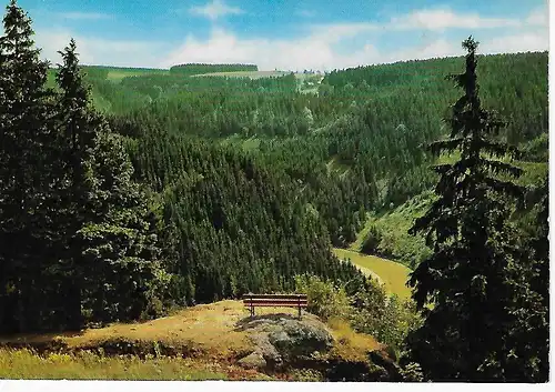 Ansichtskarte Frankenwald - Blick vom Romansfelsen - nicht gelaufen