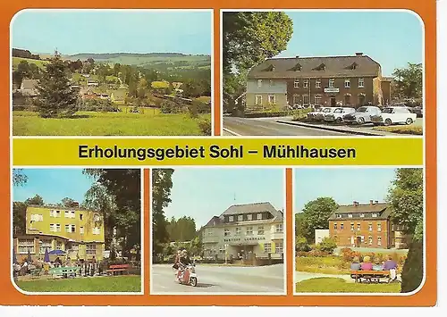 Ansichtskarte Erholungsgebiet Sohl - Mühlhausen (Kr. Oelsnitz) - nicht gelaufen 