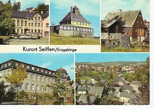 Ansichtskarte Kurort Seiffen / Erzgebirge (Kr. Marienberg) - gelaufen 1983