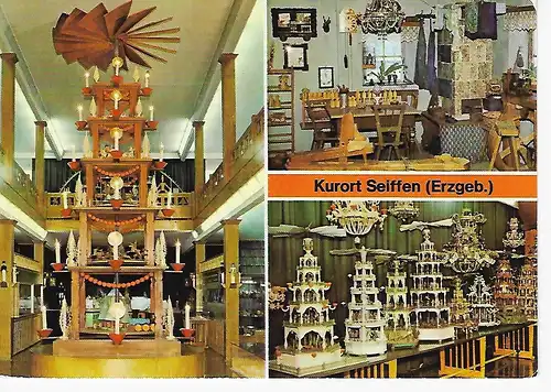 Ansichtskarte Kurort und Spielzeugdorf Seiffen / Erzgebirge (Kr. Marienberg) - nicht gelaufen