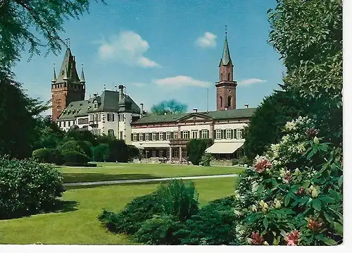 Ansichtskarte Weinheim a. d. Bergstraße - Im Schloßpark - gelaufen 1978