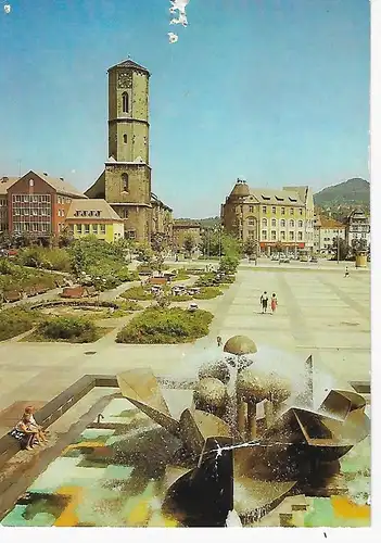 Ansichtskarte Jena - Platz der Kosmonauten - nicht gelaufen ca. 1986