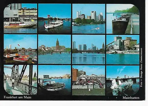 Ansichtskarte Frankfurt am Main - Mainhatten - gelaufen 1979