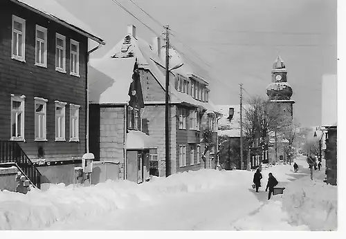 Ansichtskarte Frauenwald (Kr. Ilmenau) - Südstraße - gelaufen 1984