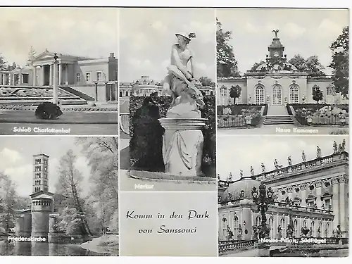 Ansichtskarte Potsdam-Sanssouci  - gelaufen 