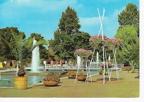 Ansichtskarte - iga Erfurt - An der Wasserachse - nicht gelaufen