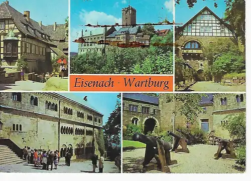 Ansichtskarte Eisenach - Wartburg - gelaufen 1986