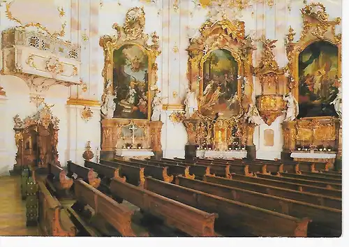 Ansichtskarte Ettal / Obb. - Benediktinerabtei Ettal, Abteikirche - nicht gelaufen