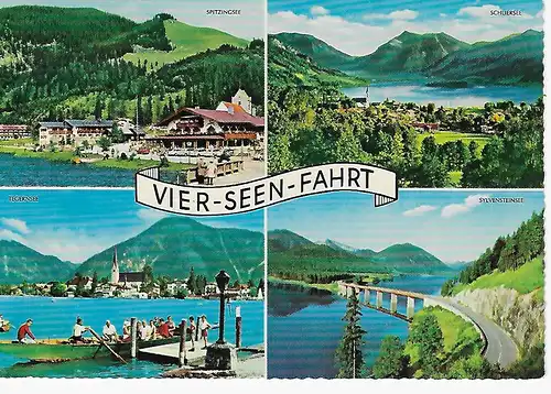 Ansichtskarte Vier-Seen-Fahrt - gelaufen 1968