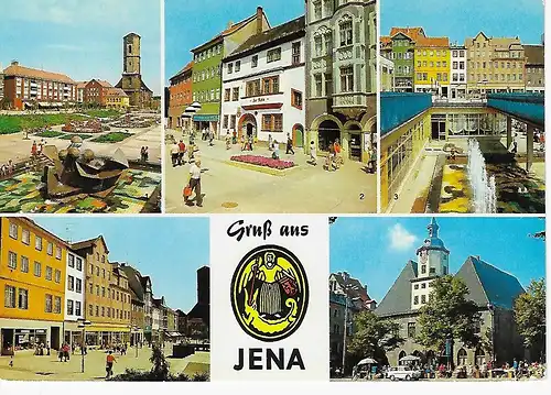 Ansichtskarte Jena - gelaufen 1985