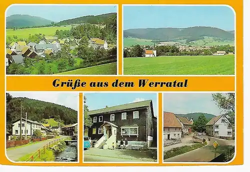 Ansichtskarte Werratal - Kreis Hildburghausen - nicht gelaufen 
