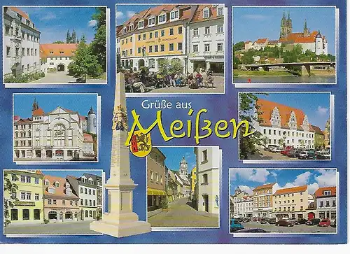 Ansichtskarte Meißen an der Elbe - gelaufen 2005