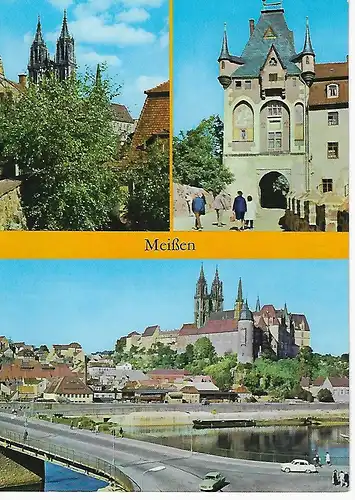 Ansichtskarte Meißen an der Elbe - gelaufen 1978