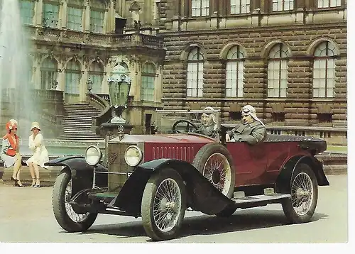 Ansichtskarte Dresden - Historische Straßenfahrzeuge Verkehrsmuseum - Simson-Supra Baujahr 1925/28 - gelaufen