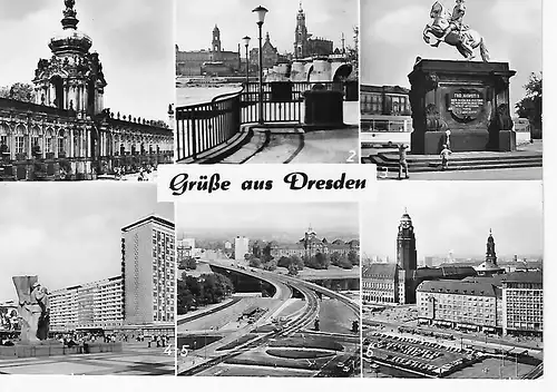 Ansichtskarte Dresden - gelaufen 1977