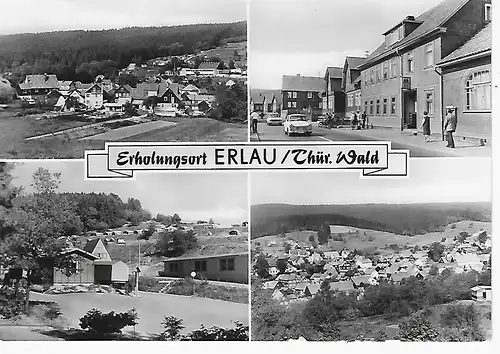 Ansichtskarte Erlau (Kr. Suhl) - gelaufen 