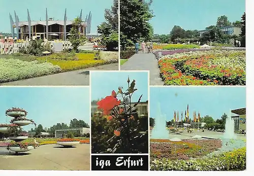 Ansichtskarte - iga Erfurt der DDR - Deutsche Demokratische Republik - Internationale Gartenbauausstellung - gelaufen 1985