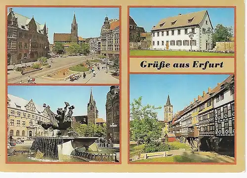 Ansichtskarte Erfurt - gelaufen 1998