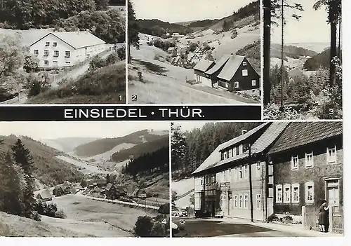 Ansichtskarte Einsiedel / Thüringen - gelaufen 