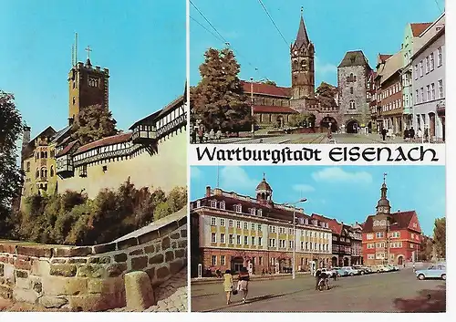 Ansichtskarte Wartburgstadt Eisenach - gelaufen 1976