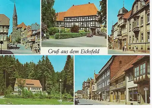Ansichtskarte Eichsfeld - gelaufen 