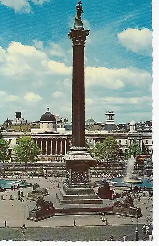 Ansichtskarte London - Nelson's Column - Trafalgar Square - nicht gelaufen