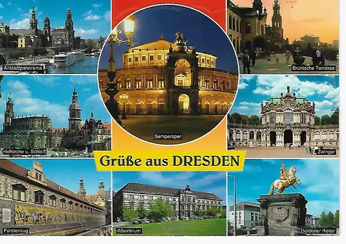 Ansichtskarte Dresden - gelaufen 2008
