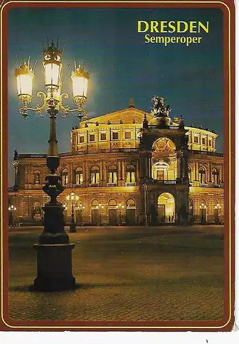 Ansichtskarte Dresden - Semperoper - gelaufen 1991