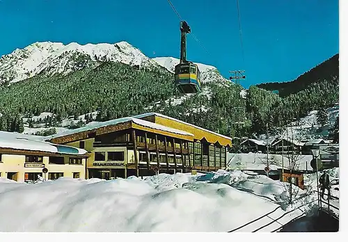 Ansichtskarte Oberstdorf im Hochallgäu - Einkaufszentrum mit Nebelhornbahn - nicht gelaufen 