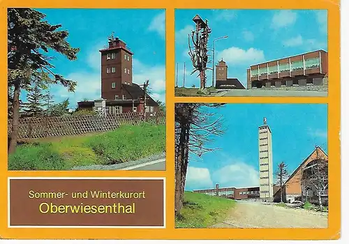 Ansichtskarte Sommer- und Winterkurort Oberwiesenthal / Erzgeb. - gelaufen 1981