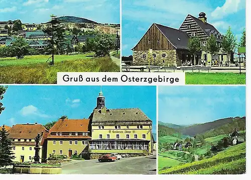 Ansichtskarte Gruß aus dem Osterzgebirge - nicht gelaufen 