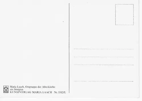 Ansichtskarte Maria Laach - Ostgruppe der Abteikirche - ars liturgica - nicht gelaufen