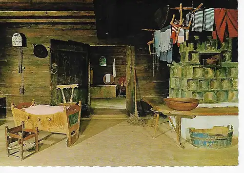 Ansichtskarte Freilichtmuseum Mondseer Rauchhaus - Stube - nicht gelaufen 