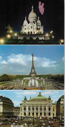 Ansichtskarte 14 Postkarten Paris - nicht gelaufen