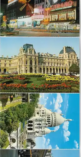 Ansichtskarte 14 Postkarten Paris - nicht gelaufen