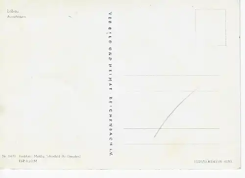 Ansichtskarte Löbau - Aussichtsturm - nicht gelaufen