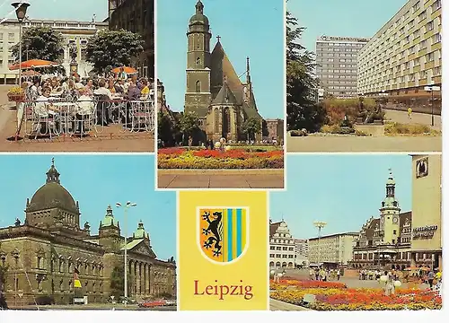 Ansichtskarte Messestadt Leipzig - gelaufen 