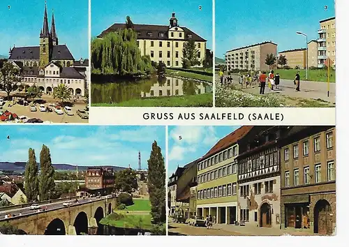 Ansichtskarte Saalfeld (Saale) - gelaufen 1978