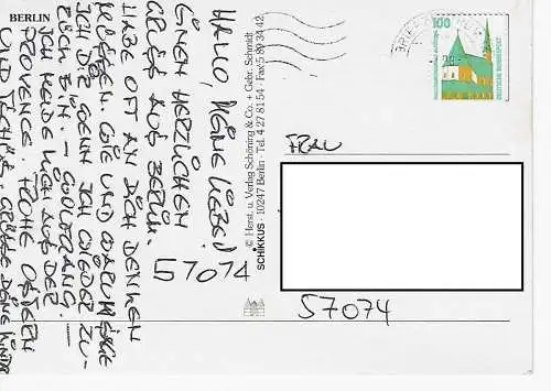 Ansichtskarte Berlin - gelaufen