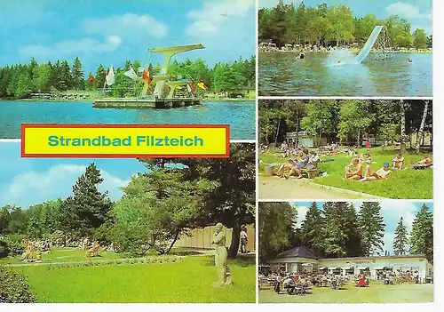 Ansichtskarte Strandbad Filzteich - nicht gelaufen