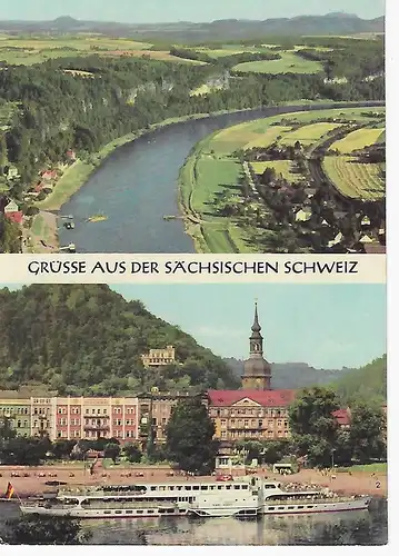 Ansichtskarte Sächsische Schweiz - nicht gelaufen 1967