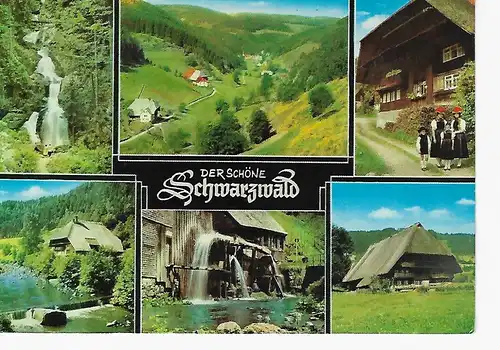 Ansichtskarte Der schöne Schwarzwald - gelaufen 1985