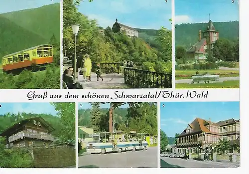 Ansichtskarte Das schöne Schwarzatal / Thür. Wald - gelaufen 1971