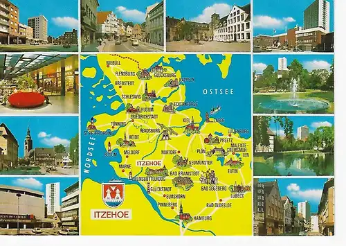 Ansichtskarte Itzehoe - gelaufen 1990