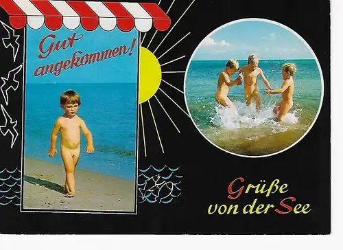 Ansichtskarte Grüße von der See (Fehmarn) - gelaufen 1992