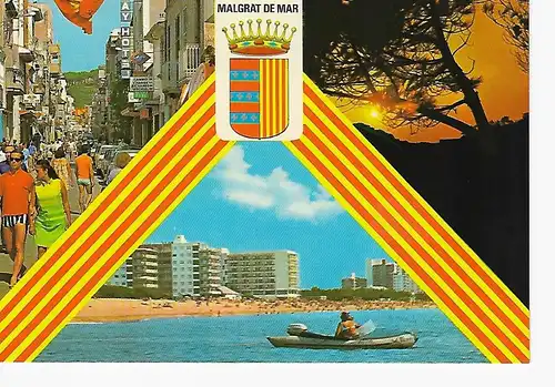Ansichtskarte Malgrat de Mar - Costa del Mare sme - Barcelona - Spanien - gelaufen 