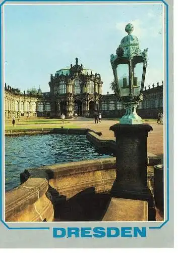 Ansichtskarte Dresden - gelaufen 1989